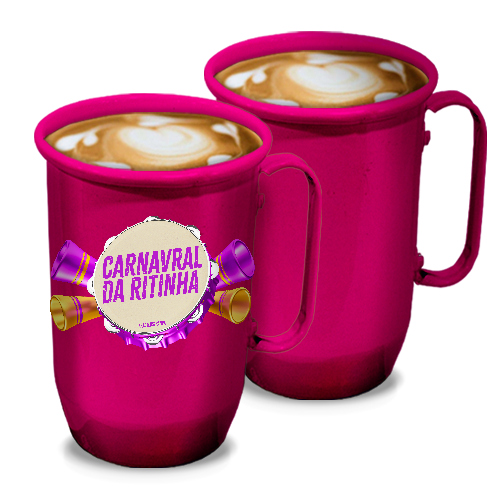 Caneca de Alumínio | 800ml | Rosa Pink