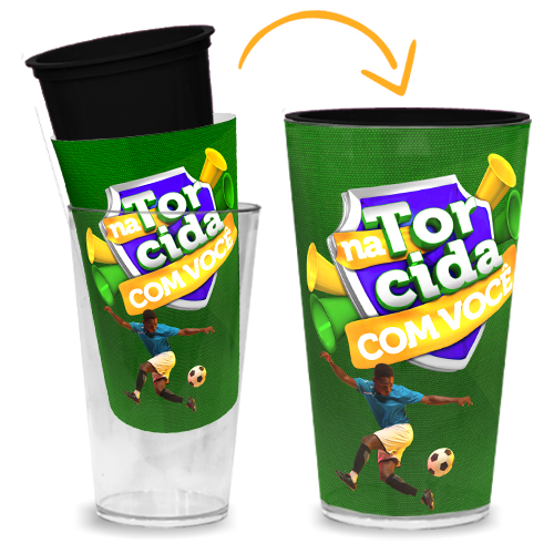 Copo Duplo | 550ml | Preto