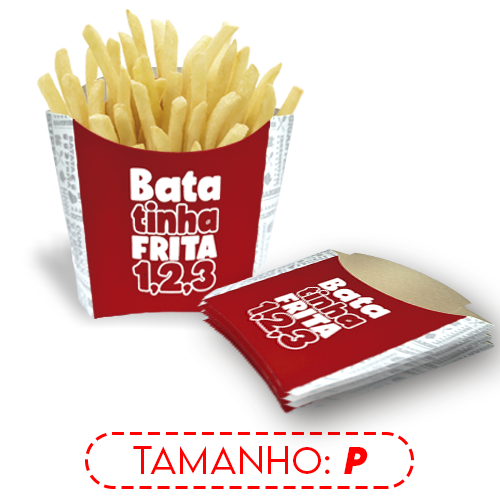 BATATA FRITA | P | NEW VERMELHA | PACOTE: 50UNDS