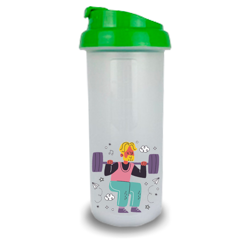 Coqueteleira | 500ml | Transparente + Tampa