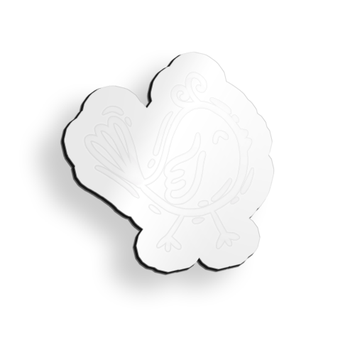 Placa Acrílico A3 | 44x33cm | Acrílico Branco - 2mm