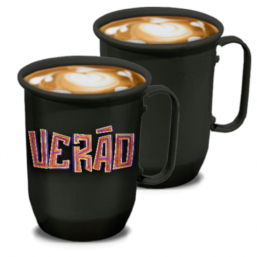 Caneca de Alumínio | 500ml | Preta