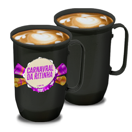 Caneca de Alumínio | 800ml | Preta